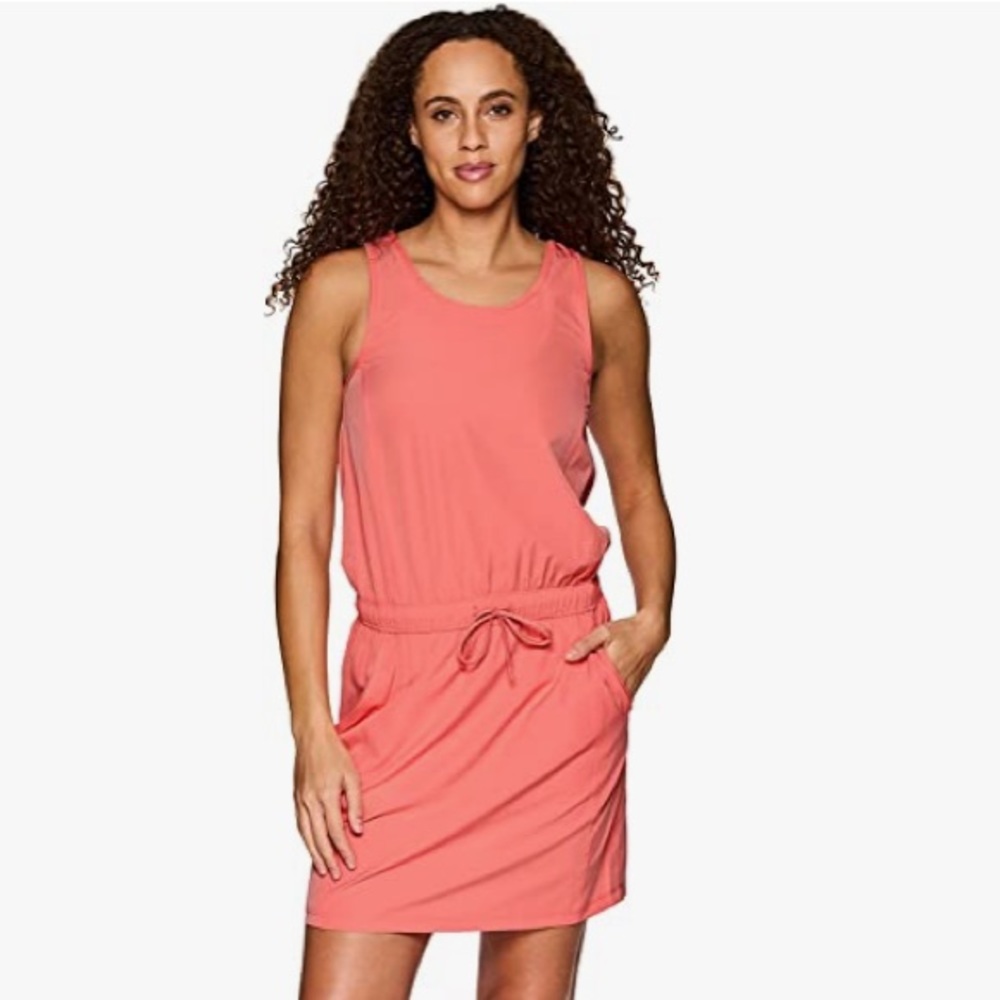 Avalanche Outdoor Supply Co Avalon Sleeveless Tank Dress Pink Peach Size Medium
